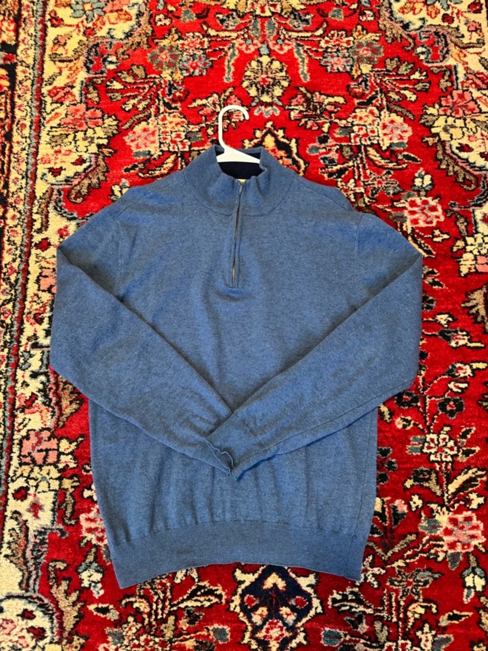 Men's Half-Zip Sweater Pullover - Blue